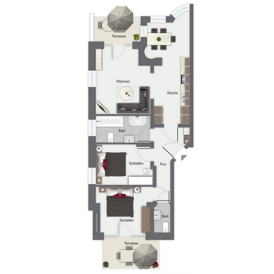 Villa Triton Wohnung 01 博尔滕哈根 外观 照片